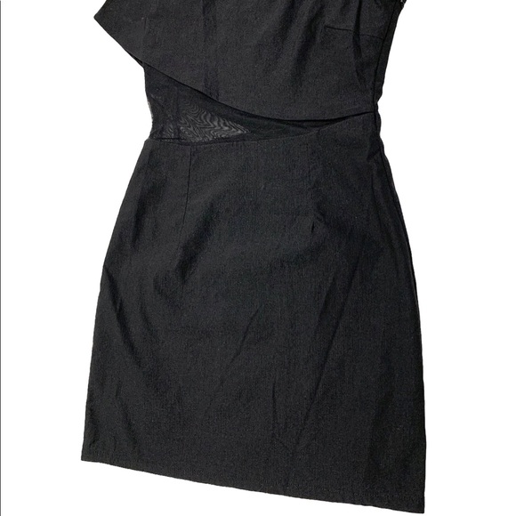 Superdown One Shoulder Sheer Waist Dress - Picture 7 of 8